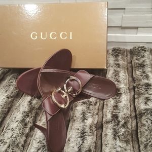 GUCCI SAND . PELLE . S CUOIO ASCOT sandals.
